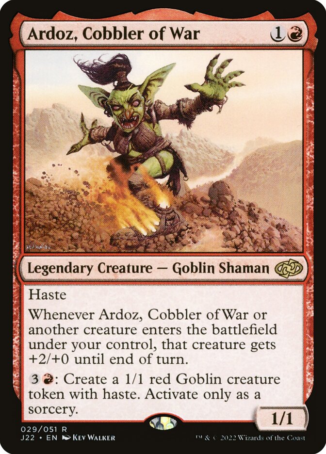 Ardoz, Cobbler of War – Rare Magic: The Gathering card from Jumpstart 2022 (#29)