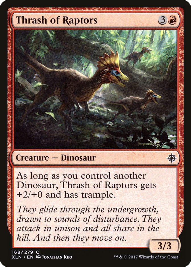 Thrash of Raptors – Common Magic: The Gathering card from Ixalan (#168)
