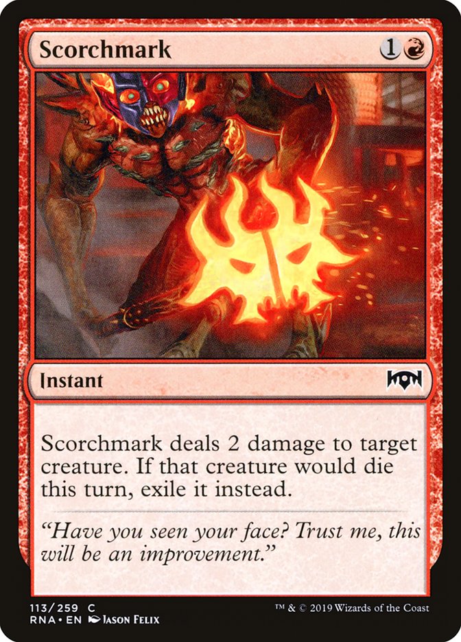 Scorchmark – Common Magic: The Gathering card from Ravnica Allegiance (#113)