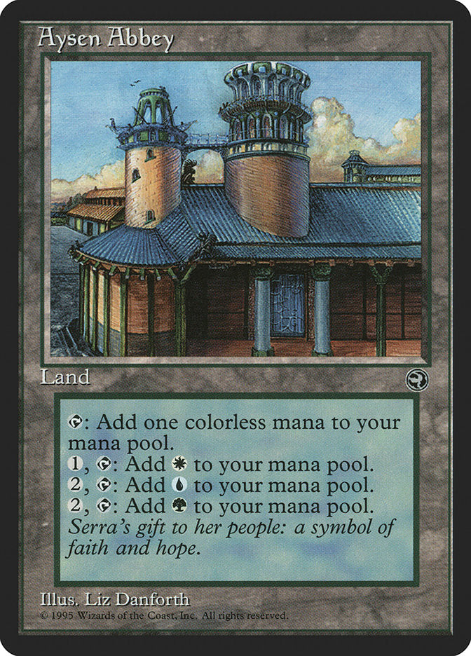 Aysen Abbey – Uncommon Magic: The Gathering card from Homelands (#112)