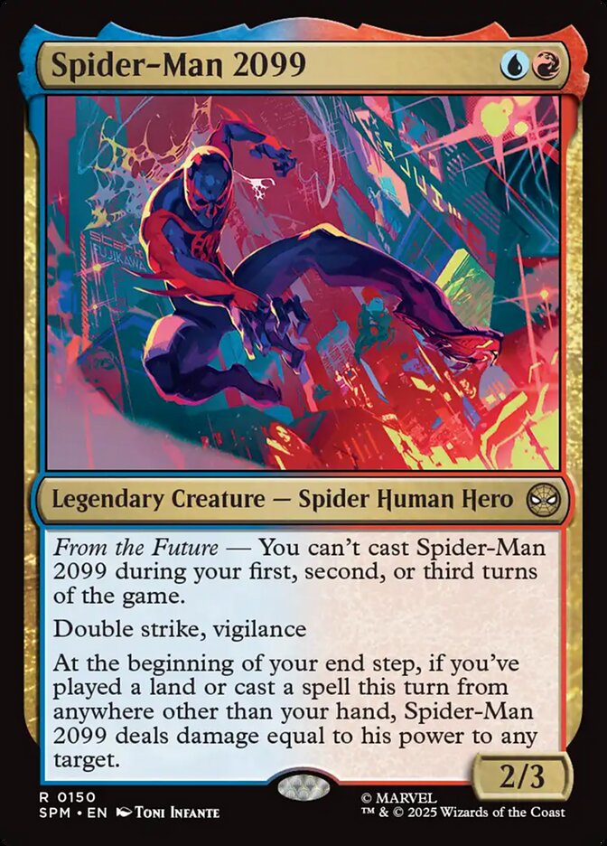 Spider-Man 2099 – Rare Magic: The Gathering card from Marvel's Spider-Man (#150)