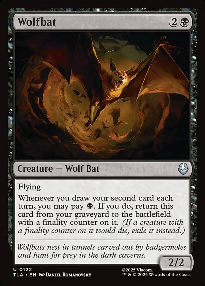 Wolfbat – Uncommon Magic: The Gathering card from Avatar: The Last Airbender (#122)