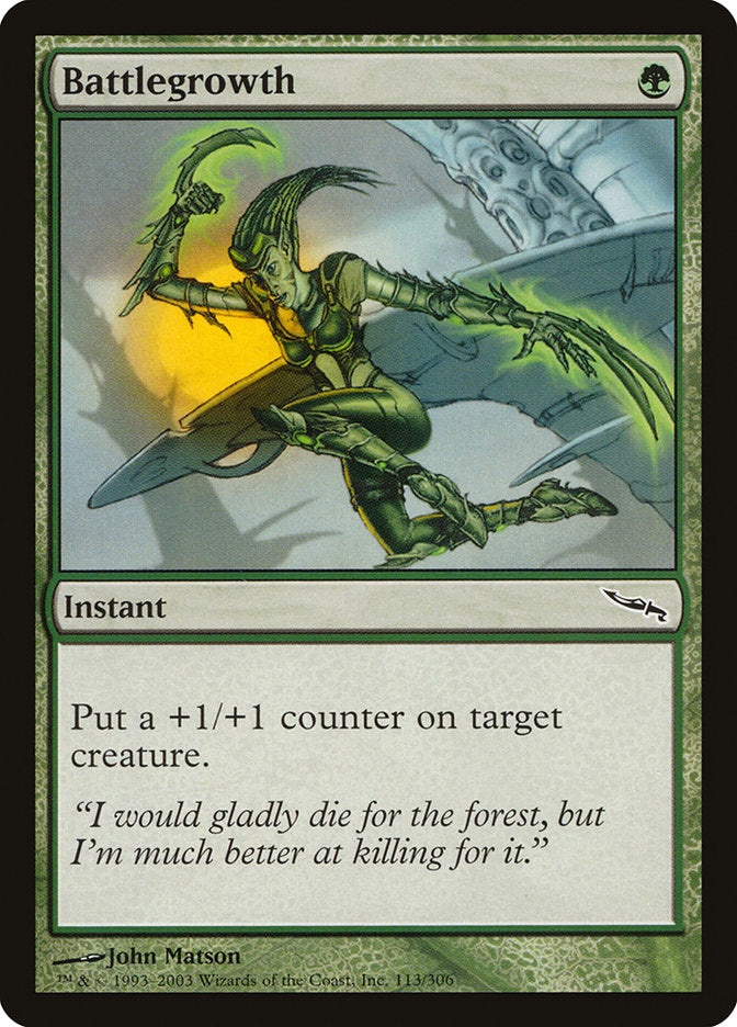 Battlegrowth – Common Magic: The Gathering card from Mirrodin (#113)