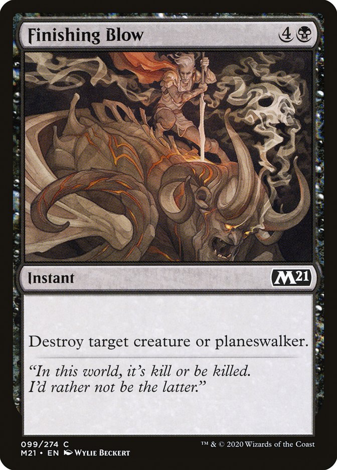 Finishing Blow – Common Magic: The Gathering card from Core Set 2021 (#99)