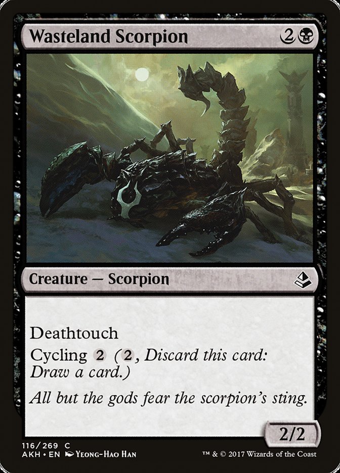 Wasteland Scorpion – Common Magic: The Gathering card from Amonkhet (#116)
