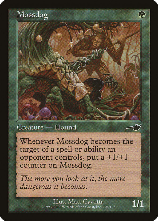Mossdog – Common Magic: The Gathering card from Nemesis (#106)