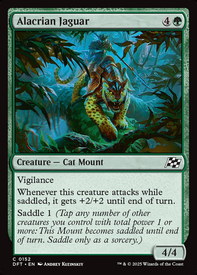 Alacrian Jaguar – Common Magic: The Gathering card from Aetherdrift (#152)