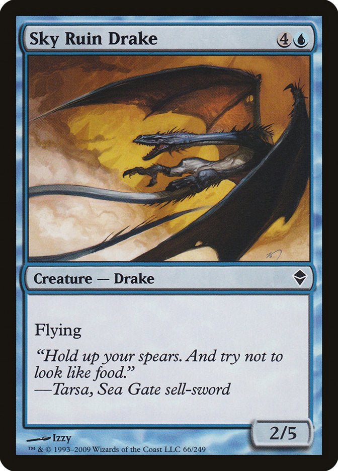 Sky Ruin Drake – Common Magic: The Gathering card from Zendikar (#66)