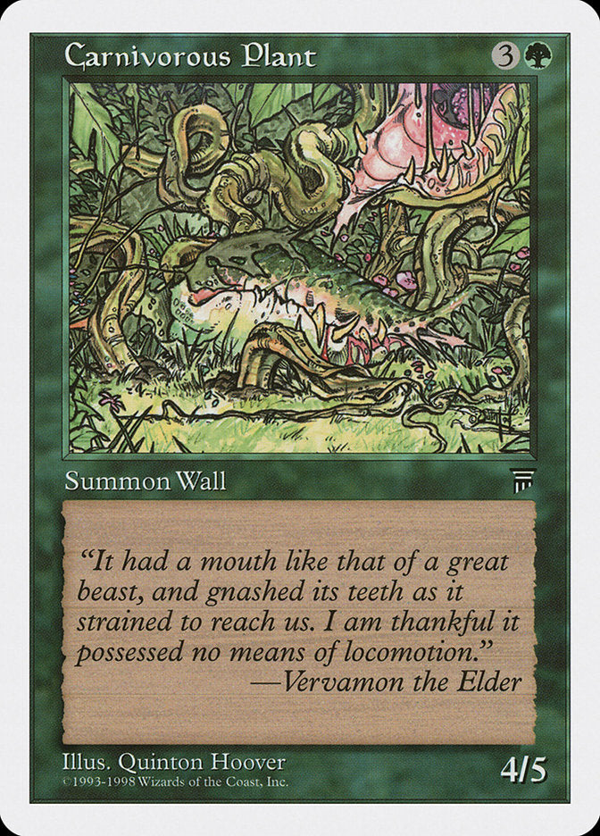 Carnivorous Plant – Common Magic: The Gathering card from Anthologies (#53)
