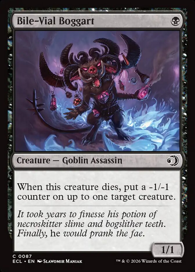 Bile-Vial Boggart – Common Magic: The Gathering card from Lorwyn Eclipsed (#87)