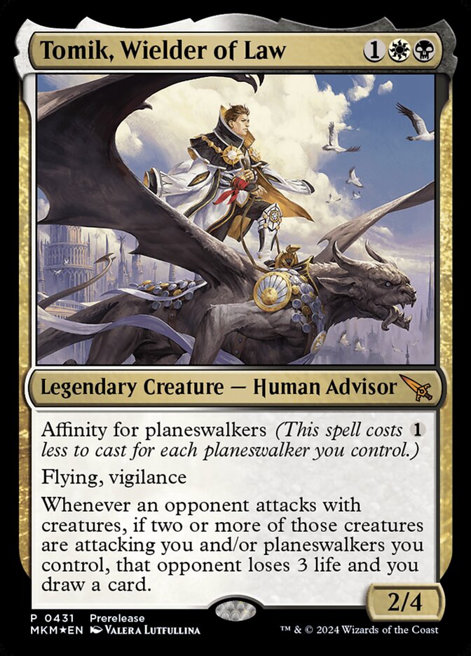 Tomik, Wielder of Law – Mythic Magic: The Gathering card from Murders at Karlov Manor (#431)