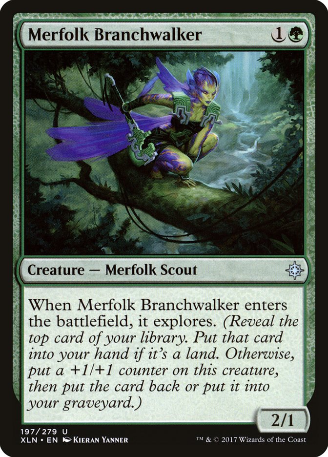 Merfolk Branchwalker – Uncommon Magic: The Gathering card from Ixalan (#197)