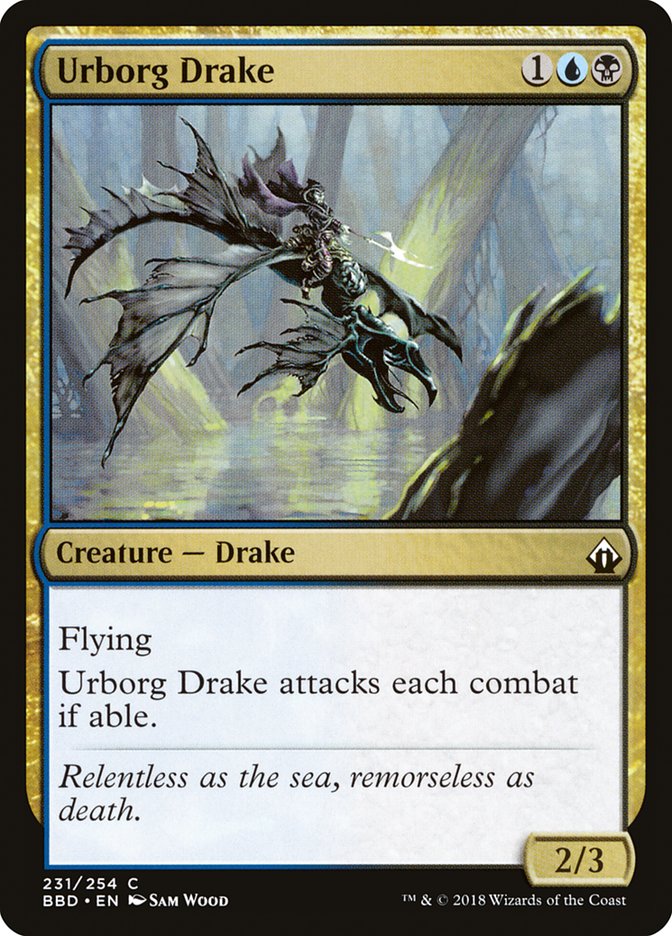 Urborg Drake – Common Magic: The Gathering card from Battlebond (#231)