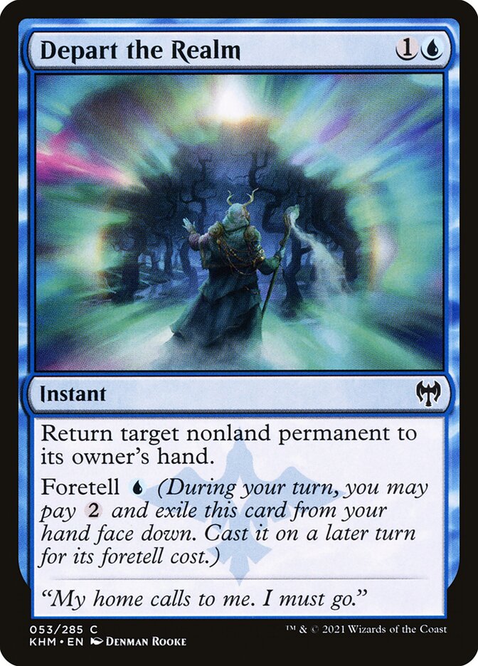 Depart the Realm – Common Magic: The Gathering card from Kaldheim (#53)