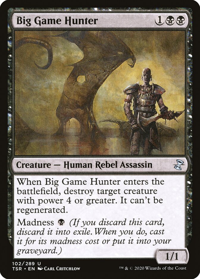 Big Game Hunter – Uncommon Magic: The Gathering card from Time Spiral Remastered (#102)