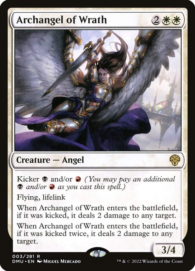 Archangel of Wrath – Rare Magic: The Gathering card from Dominaria United (#3)