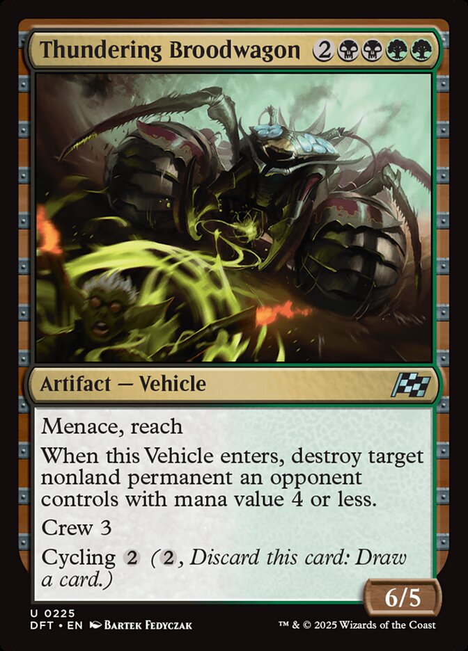Thundering Broodwagon – Uncommon Magic: The Gathering card from Aetherdrift (#225)