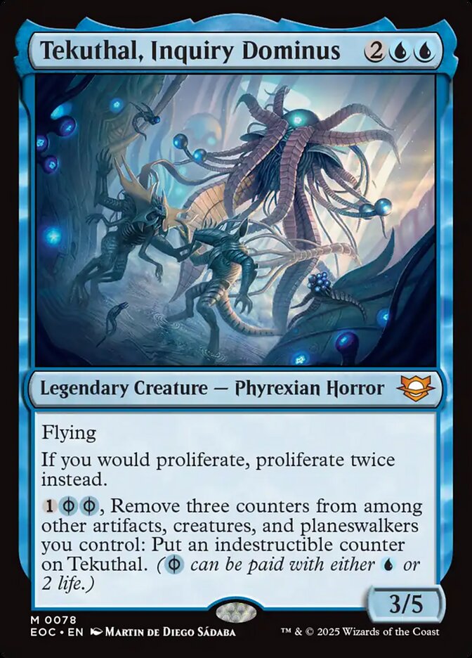 Tekuthal, Inquiry Dominus – Mythic Magic: The Gathering card from Edge of Eternities Commander (#78)