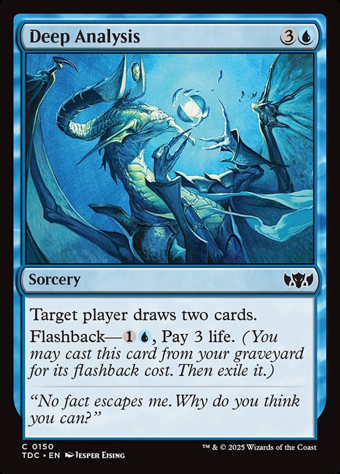Deep Analysis – Common Magic: The Gathering card from Tarkir: Dragonstorm Commander (#150)