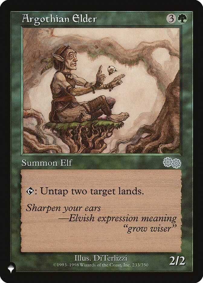 Argothian Elder – Uncommon Magic: The Gathering card from The List (#USG-233)