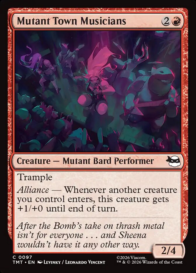 Mutant Town Musicians – Common Magic: The Gathering card from Teenage Mutant Ninja Turtles (#97)