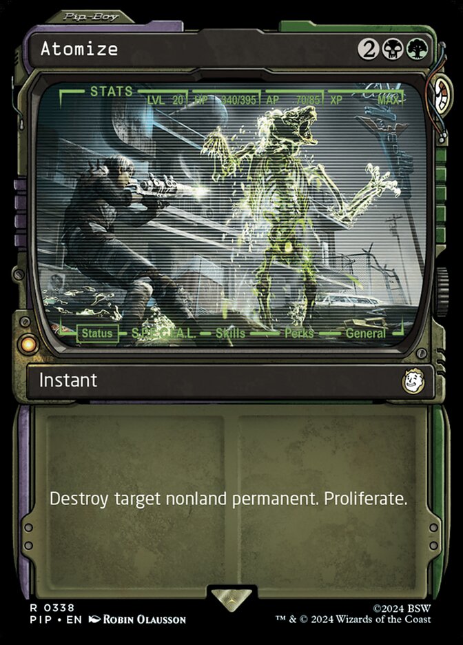 Atomize – Rare Magic: The Gathering card from Fallout (#338)