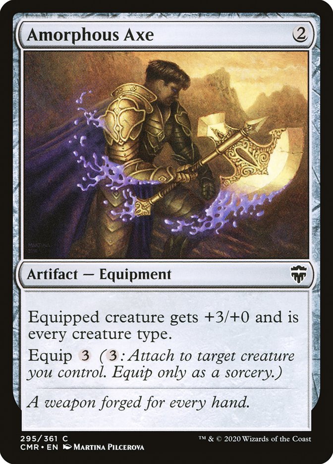 Amorphous Axe – Common Magic: The Gathering card from Commander Legends (#295)