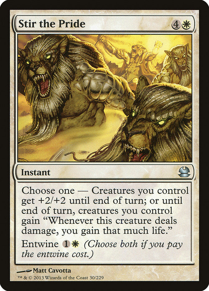 Stir the Pride – Uncommon Magic: The Gathering card from Modern Masters (#30)