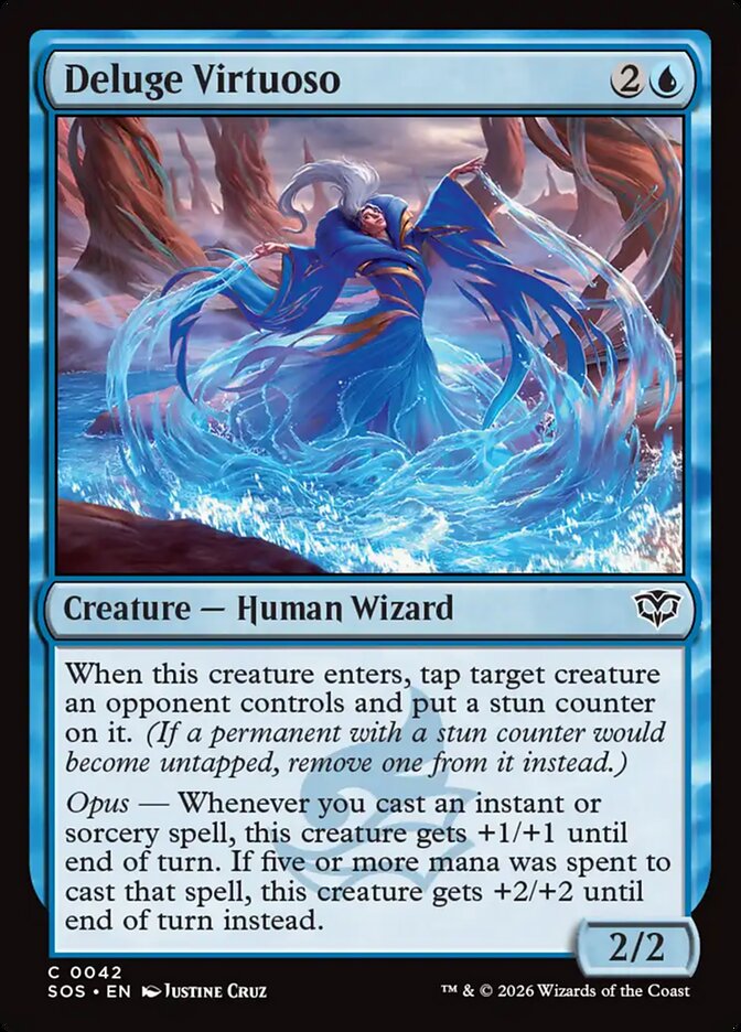 Deluge Virtuoso – Common Magic: The Gathering card from Secrets of Strixhaven (#42)