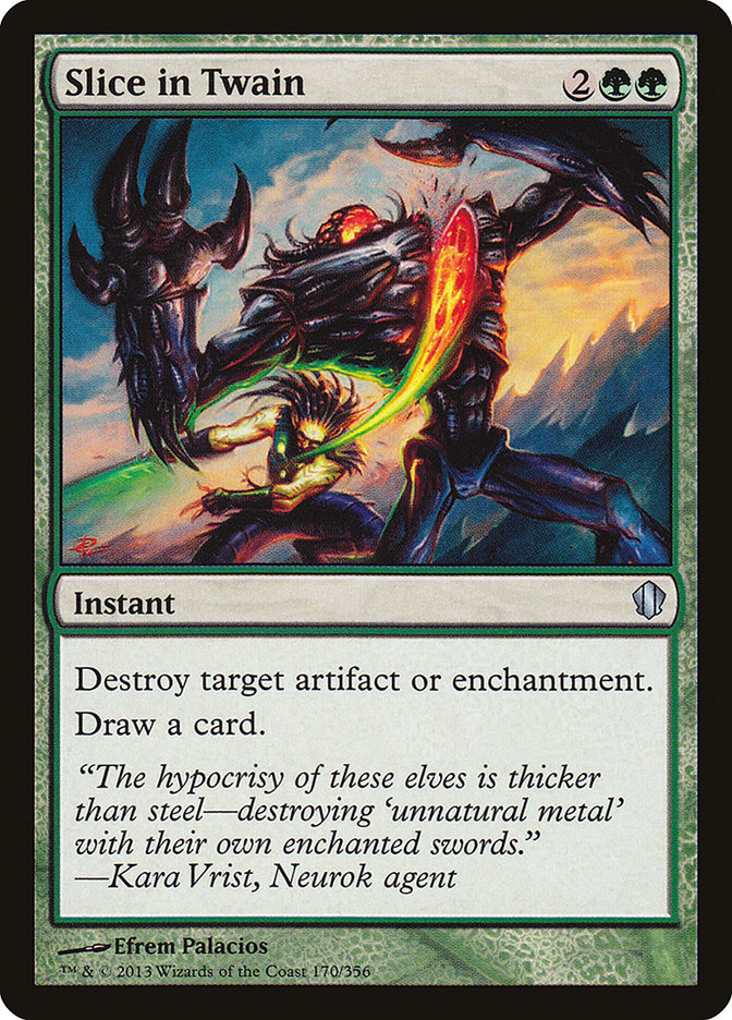 Slice in Twain – Uncommon Magic: The Gathering card from Commander 2013 (#170)