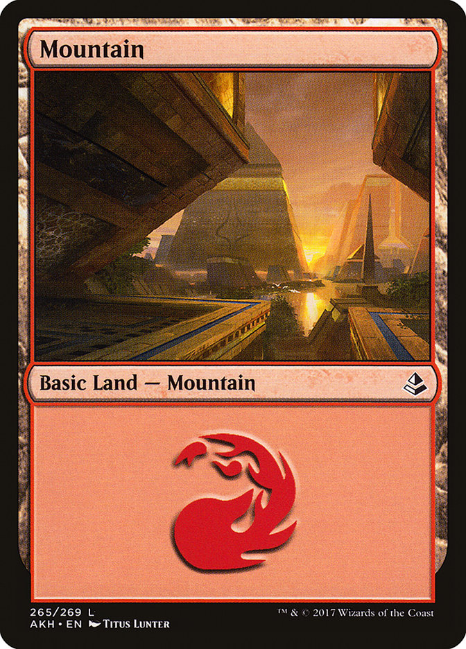 Mountain – Common Magic: The Gathering card from Amonkhet (#265)