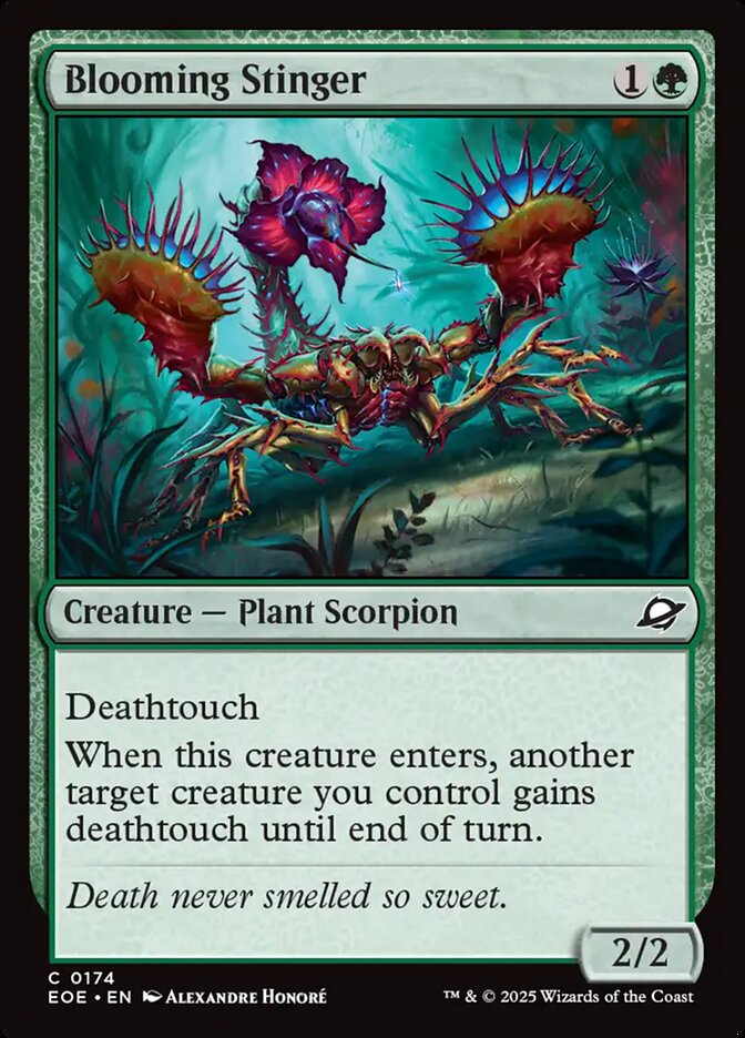 Blooming Stinger – Common Magic: The Gathering card from Edge of Eternities (#174)
