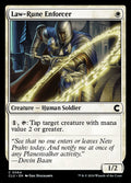 Law-Rune Enforcer – Common Magic: The Gathering card from Ravnica: Clue Edition (#64)