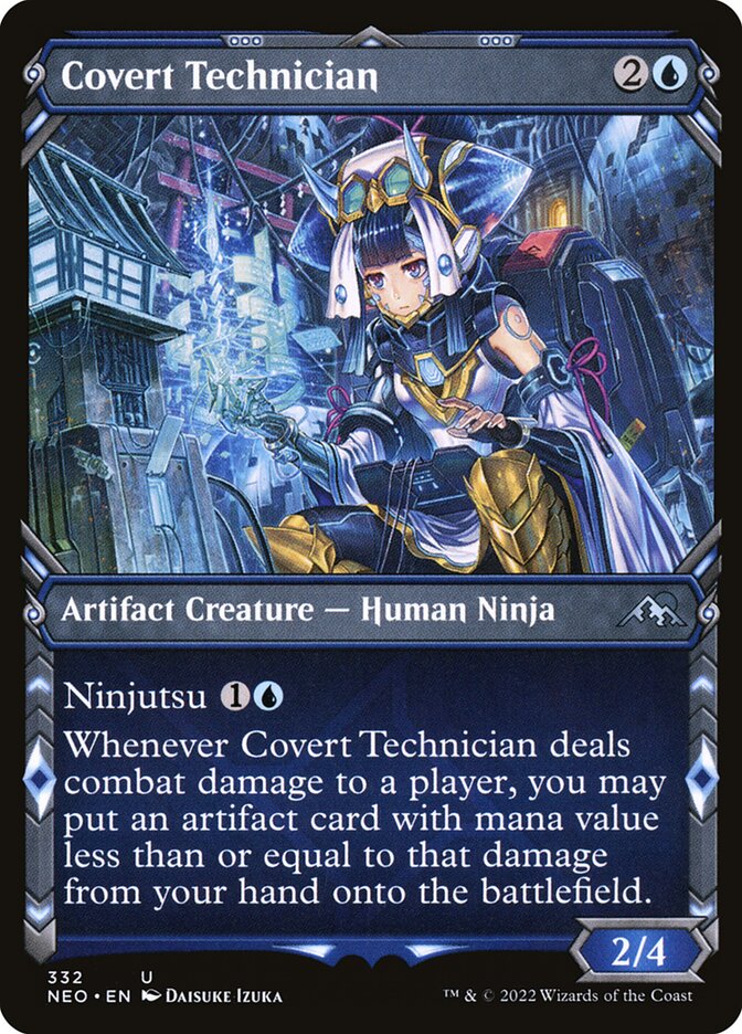 Covert Technician – Uncommon Magic: The Gathering card from Kamigawa: Neon Dynasty (#332)