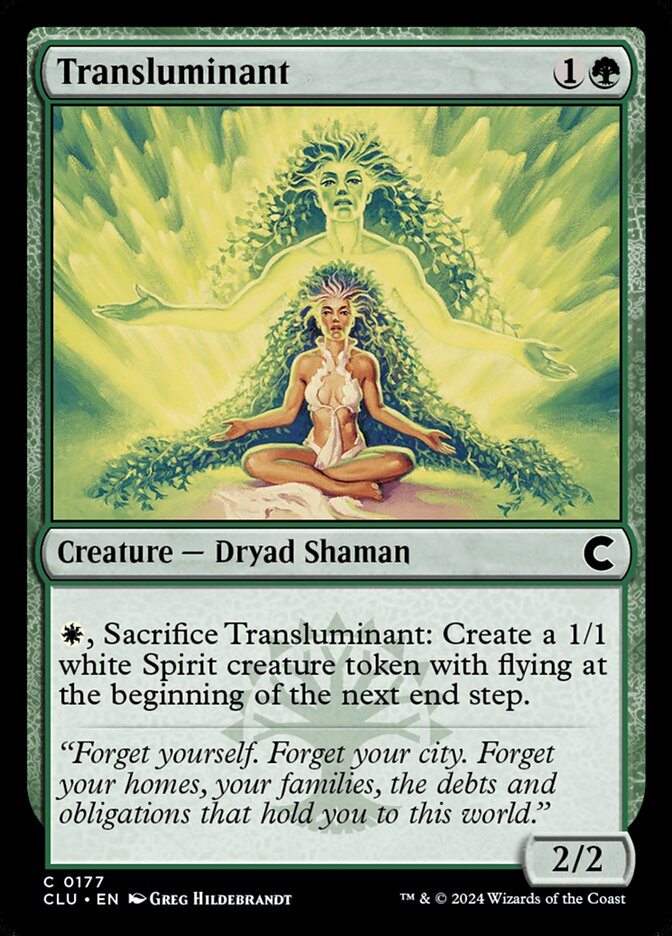 Transluminant – Common Magic: The Gathering card from Ravnica: Clue Edition (#177)
