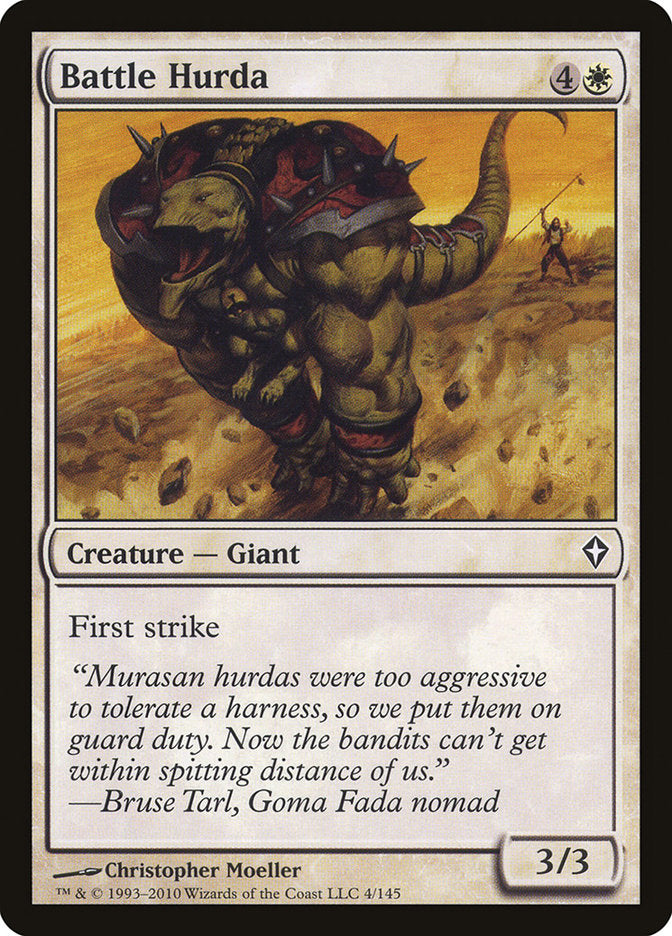Battle Hurda – Common Magic: The Gathering card from Worldwake (#4)