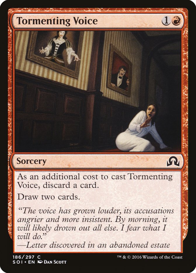 Tormenting Voice – Common Magic: The Gathering card from Shadows over Innistrad (#186)