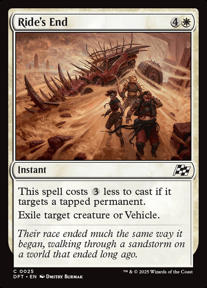 Ride's End – Common Magic: The Gathering card from Aetherdrift (#25)