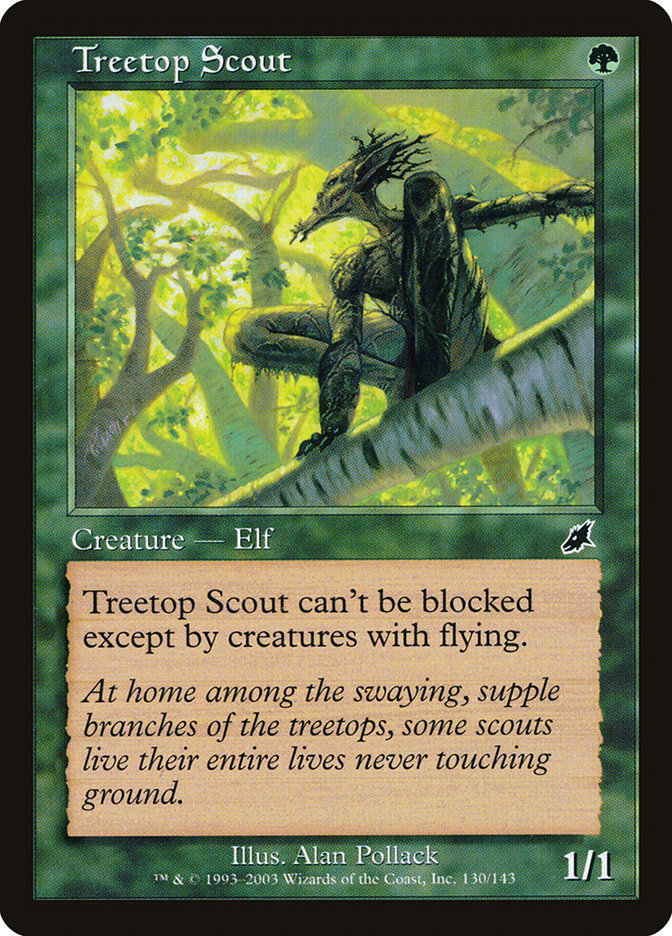 Treetop Scout – Common Magic: The Gathering card from Scourge (#130)