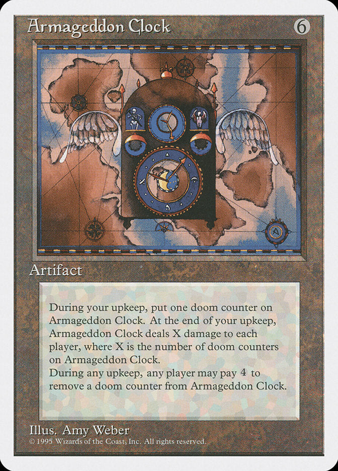Armageddon Clock – Rare Magic: The Gathering card from Fourth Edition (#295)