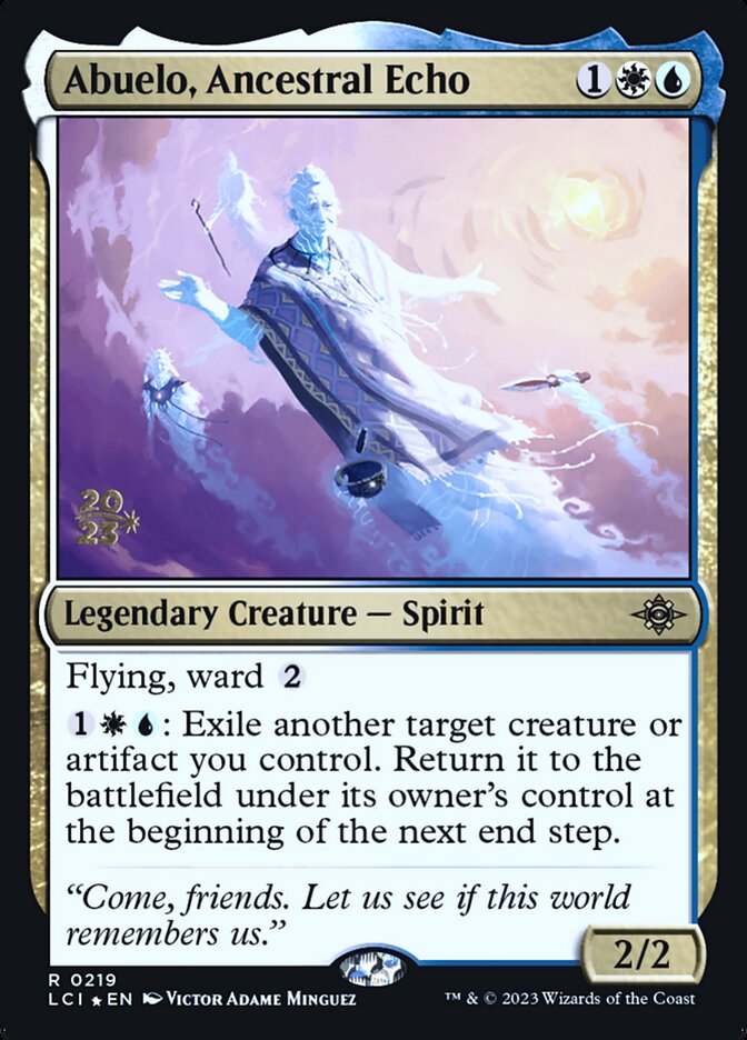 Abuelo, Ancestral Echo – Rare Magic: The Gathering card from The Lost Caverns of Ixalan Promos (#219s)