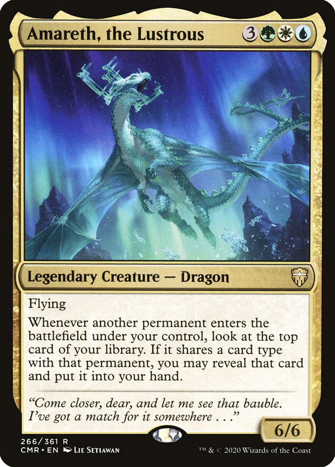 Amareth, the Lustrous – Rare Magic: The Gathering card from Commander Legends (#266)