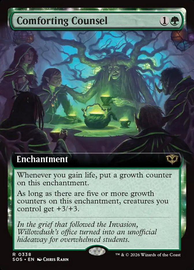 Comforting Counsel – Rare Magic: The Gathering card from Secrets of Strixhaven (#338)