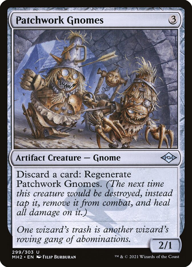 Patchwork Gnomes – Uncommon Magic: The Gathering card from Modern Horizons 2 (#299)