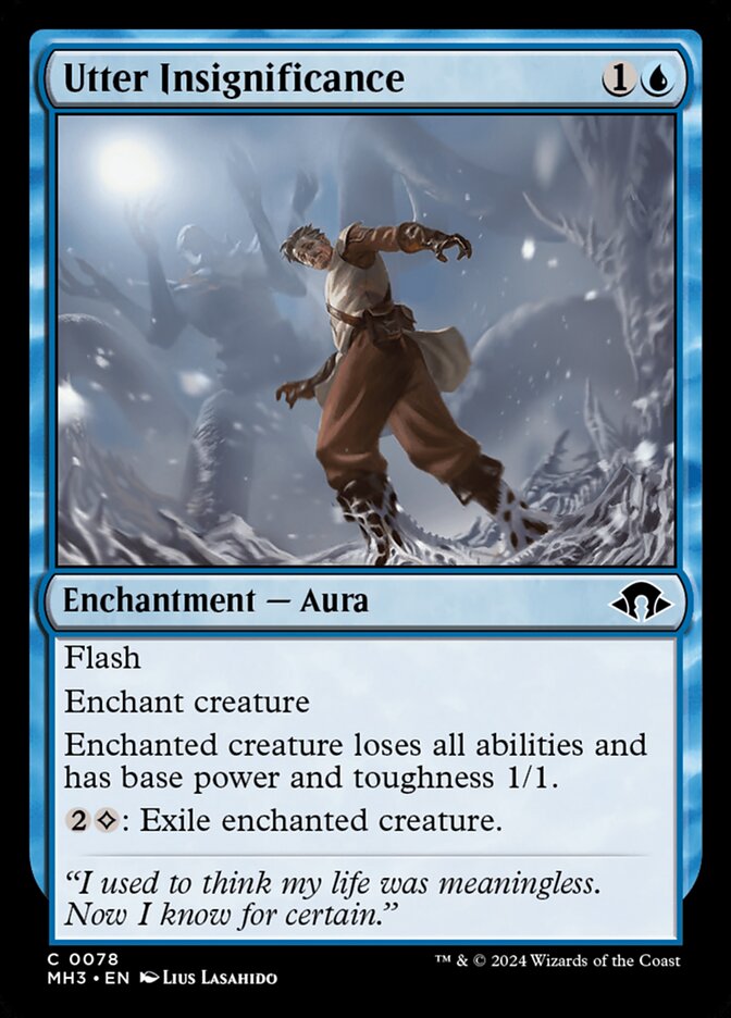 Utter Insignificance – Common Magic: The Gathering card from Modern Horizons 3 (#78)