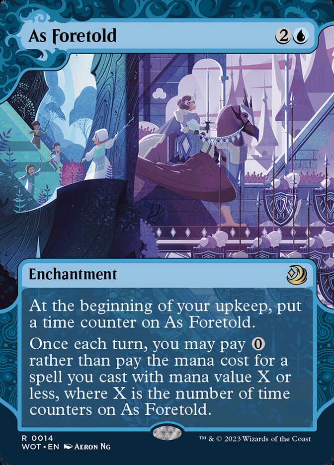 As Foretold – Rare Magic: The Gathering card from Wilds of Eldraine: Enchanting Tales (#14)