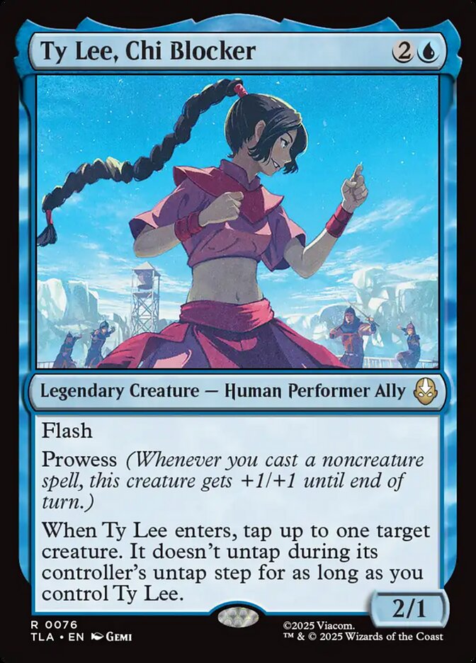 Ty Lee, Chi Blocker – Rare Magic: The Gathering card from Avatar: The Last Airbender (#76)
