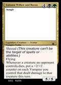 Autumn Willow and Baron Sengir – Rare Magic: The Gathering card from Unknown Event (#RZ06b)