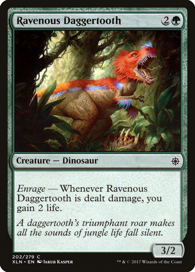 Ravenous Daggertooth – Common Magic: The Gathering card from Ixalan (#202)