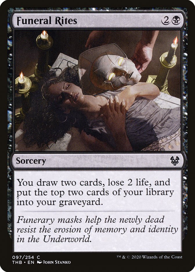 Funeral Rites – Common Magic: The Gathering card from Theros Beyond Death (#97)